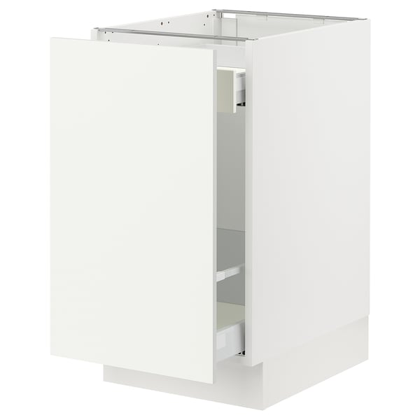 SEKTION / MAXIMERA Gabinete bajo clasf residuos/1 prta, blanco/Vallstena blanco, 18x24x30 "