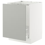 SEKTION / MAXIMERA Gabinete bajo freg/clas residuos, blanco/Havstorp gris claro, 24x24x30 "
