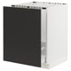 SEKTION / MAXIMERA Gabinete bajo freg/clas residuos, blanco/Nickebo antracita mate, 24x24x30 "