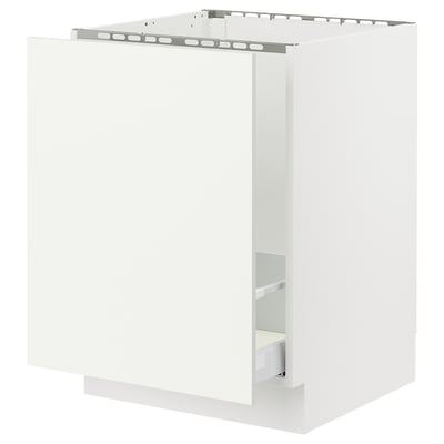 SEKTION / MAXIMERA Gabinete bajo freg/clas residuos, blanco/Vallstena blanco, 24x24x30 "