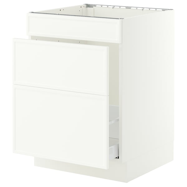 SEKTION / MAXIMERA Gabinete bajo freg/clas rsds/3 frnt, blanco/Aspudden blanco mate, 24x24x30 "