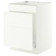 SEKTION / MAXIMERA Gabinete bajo freg/clas rsds/3 frnt, blanco/Aspudden blanco mate, 24x24x30 "