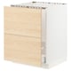 SEKTION / MAXIMERA Gabinete bajo freg/cls residuos/2fr, blanco/Askersund efecto de fresno claro, 24x24x30 "