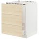 SEKTION / MAXIMERA Gabinete bajo freg/cls residuos/3fr, blanco/Askersund efecto de fresno claro, 24x24x30 "