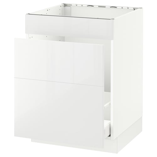 SEKTION / MAXIMERA Gabinete bajo freg/cls residuos/3fr, blanco/Ringhult blanco, 24x24x30 "