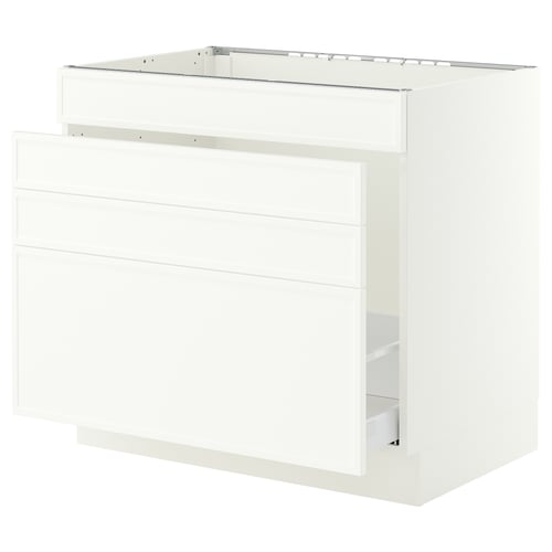 SEKTION / MAXIMERA Gabinete bajo freg/cls residuos/4fr, blanco/Aspudden blanco mate, 36x24x30 "