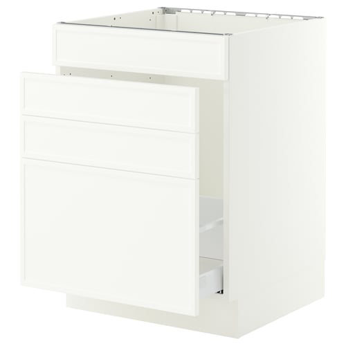 SEKTION / MAXIMERA Gabinete bajo freg/cls residuos/4fr, blanco/Aspudden blanco mate, 24x24x30 "