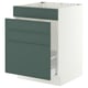 SEKTION / MAXIMERA Gabinete bajo freg/cls residuos/4fr, blanco/Aspudden gris verdoso oscuro, 24x24x30 "