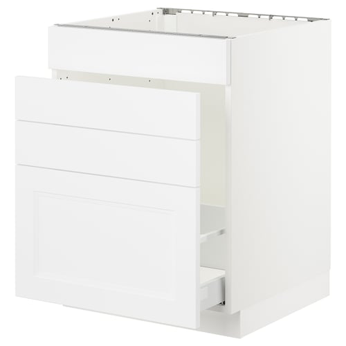 SEKTION / MAXIMERA Gabinete bajo freg/cls residuos/4fr, blanco/Axstad blanco mate, 24x24x30 "