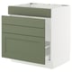 SEKTION / MAXIMERA Gabinete bajo freg/cls residuos/4fr, blanco/Axstad gris-verde, 30x24x30 "