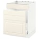 SEKTION / MAXIMERA Gabinete bajo freg/cls residuos/4fr, blanco/Bodbyn color hueso, 24x24x30 "