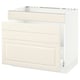 SEKTION / MAXIMERA Gabinete bajo freg/cls residuos/4fr, blanco/Bodbyn color hueso, 36x24x30 "
