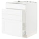 SEKTION / MAXIMERA Gabinete bajo freg/cls residuos/4fr, blanco Enköping/blanco efecto madera, 24x24x30 "