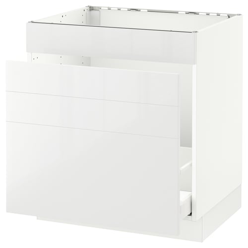 SEKTION / MAXIMERA Gabinete bajo freg/cls residuos/4fr, blanco/Ringhult blanco, 30x24x30 "