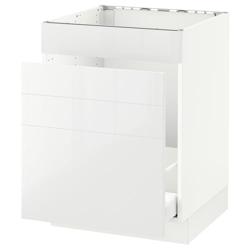 SEKTION / MAXIMERA Gabinete bajo freg/cls residuos/4fr, blanco/Ringhult blanco, 24x24x30 "