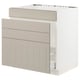 SEKTION / MAXIMERA Gabinete bajo freg/cls residuos/4fr, blanco/Stensund beige, 30x24x30 "
