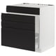 SEKTION / MAXIMERA Gabinete bajo freg/cls residuos/4fr, blanco/Upplöv antracita mate, 30x24x30 "