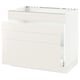 SEKTION / MAXIMERA Gabinete bajo freg/cls residuos/4fr, blanco/Veddinge blanco, 36x24x30 "