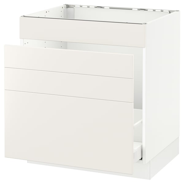 SEKTION / MAXIMERA Gabinete bajo freg/cls residuos/4fr, blanco/Veddinge blanco, 30x24x30 "