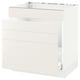 SEKTION / MAXIMERA Gabinete bajo freg/cls residuos/4fr, blanco/Veddinge blanco, 30x24x30 "