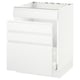 SEKTION / MAXIMERA Gabinete bajo freg/cls residuos/4fr, blanco/Voxtorp blanco mate, 24x24x30 "
