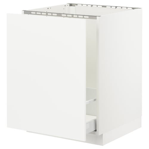 SEKTION / MAXIMERA Gabinete bajo freg/clsfcr residuos, blanco/Axstad blanco mate, 24x24x30 "