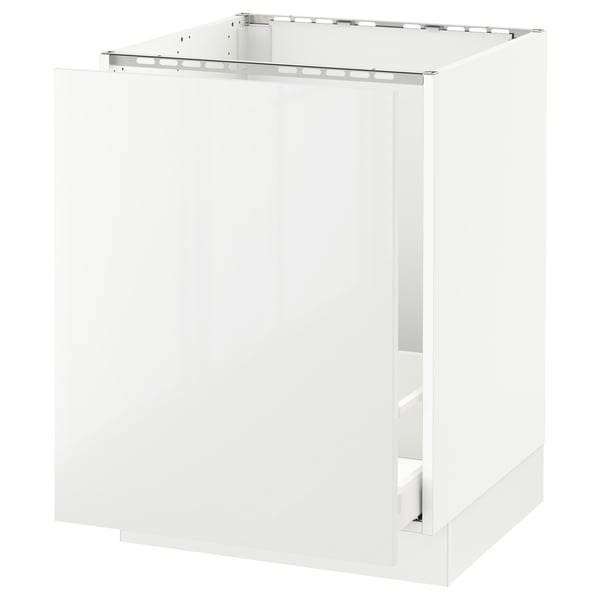 SEKTION / MAXIMERA Gabinete bajo freg/clsfcr residuos, blanco/Ringhult blanco, 24x24x30 "