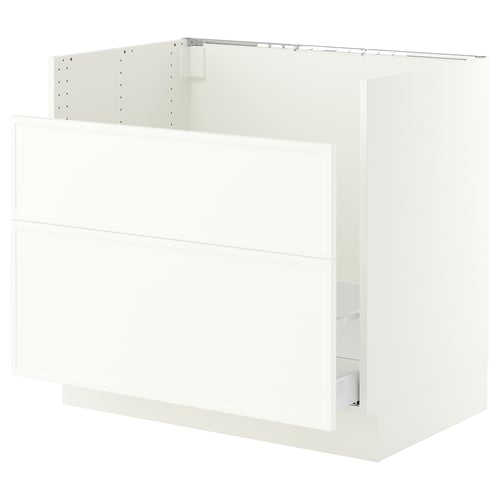 SEKTION / MAXIMERA Gabinete bajo freg HAVSEN/clrs/2fr, blanco/Aspudden blanco mate, 36x24x30 "