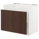 SEKTION / MAXIMERA Gabinete bajo freg HAVSEN/clrs/2fr, blanco/Sinarp marrón, 36x24x30 "