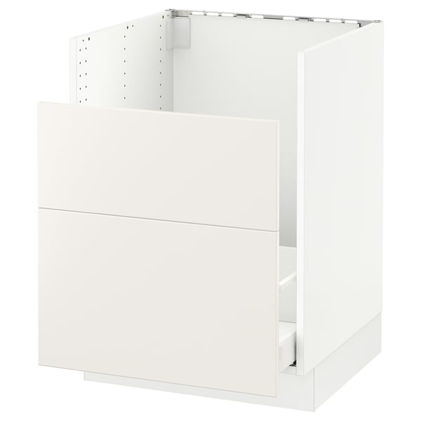 SEKTION / MAXIMERA Gabinete bajo freg HAVSEN/rsds/2frn, blanco/Veddinge blanco, 24x24x30 "