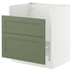 SEKTION / MAXIMERA Gabinete bajo fregadero TALLSJÖN, blanco/Axstad gris-verde, 30x24x30 "