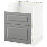 SEKTION / MAXIMERA Gabinete bajo fregadero TALLSJÖN, blanco/Bodbyn gris, 24x24x30 "
