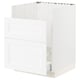 SEKTION / MAXIMERA Gabinete bajo fregadero TALLSJÖN, blanco Enköping/blanco efecto madera, 24x24x30 "