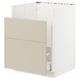 SEKTION / MAXIMERA Gabinete bajo fregadero TALLSJÖN, blanco/Havstorp beige, 24x24x30 "