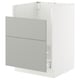 SEKTION / MAXIMERA Gabinete bajo fregadero TALLSJÖN, blanco/Havstorp gris claro, 24x24x30 "