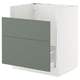 SEKTION / MAXIMERA Gabinete bajo fregadero TALLSJÖN, blanco/Nickebo verde grisáceo mate, 30x24x30 "