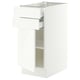 SEKTION / MAXIMERA Gabinete bajo+puerta/2 cajones, blanco/Aspudden blanco mate, 15x24x30 "