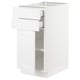 SEKTION / MAXIMERA Gabinete bajo+puerta/2 cajones, blanco/Axstad blanco mate, 15x24x30 "