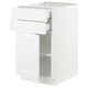 SEKTION / MAXIMERA Gabinete bajo+puerta/2 cajones, blanco/Axstad blanco mate, 18x24x30 "