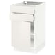 SEKTION / MAXIMERA Gabinete bajo+puerta/2 cajones, blanco/Veddinge blanco, 18x24x30 "