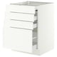 SEKTION / MAXIMERA Gabinete bajo superficie dslznt/3cj, blanco/Aspudden blanco mate, 24x24x30 "