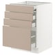 SEKTION / MAXIMERA Gabinete bajo superficie dslznt/3cj, blanco/Havstorp beige, 24x24x30 "