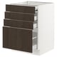 SEKTION / MAXIMERA Gabinete bajo superficie dslznt/3cj, blanco/Sinarp marrón, 24x24x30 "