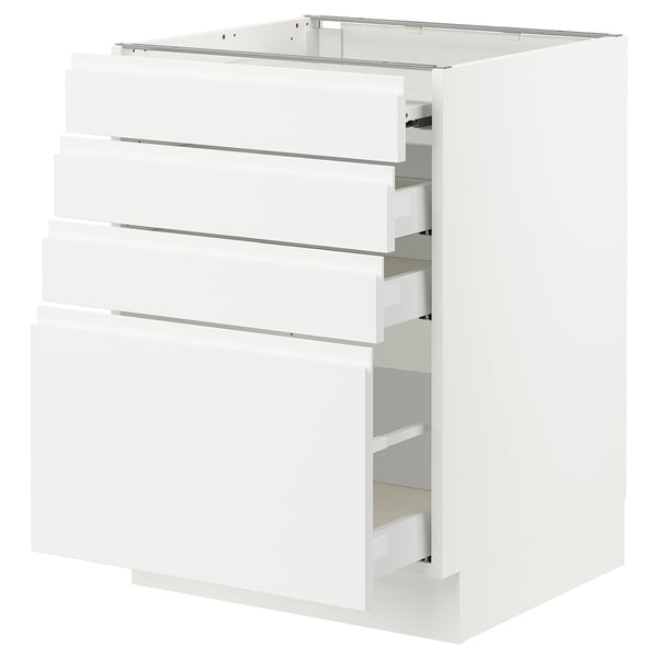SEKTION / MAXIMERA Gabinete bajo superficie dslznt/3cj, blanco/Voxtorp blanco mate, 24x24x30 "