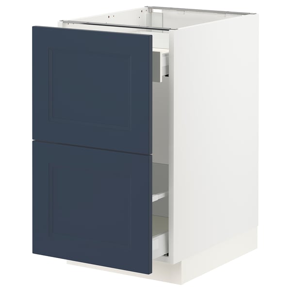 SEKTION / MAXIMERA Gabinete bjo clsf residuos/2frentes, blanco Axstad/mate azul, 18x24x30 "