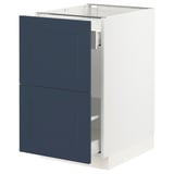 SEKTION / MAXIMERA Gabinete bjo clsf residuos/2frentes, blanco Axstad/mate azul, 18x24x30 "