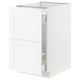 SEKTION / MAXIMERA Gabinete bjo clsf residuos/2frentes, blanco Enköping/blanco efecto madera, 18x24x30 "