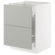 SEKTION / MAXIMERA Gabinete bjo clsf residuos/2frentes, blanco/Havstorp gris claro, 24x24x30 "