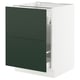 SEKTION / MAXIMERA Gabinete bjo clsf residuos/2frentes, blanco/Havstorp verde oscuro, 24x24x30 "