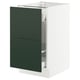 SEKTION / MAXIMERA Gabinete bjo clsf residuos/2frentes, blanco/Havstorp verde oscuro, 18x24x30 "